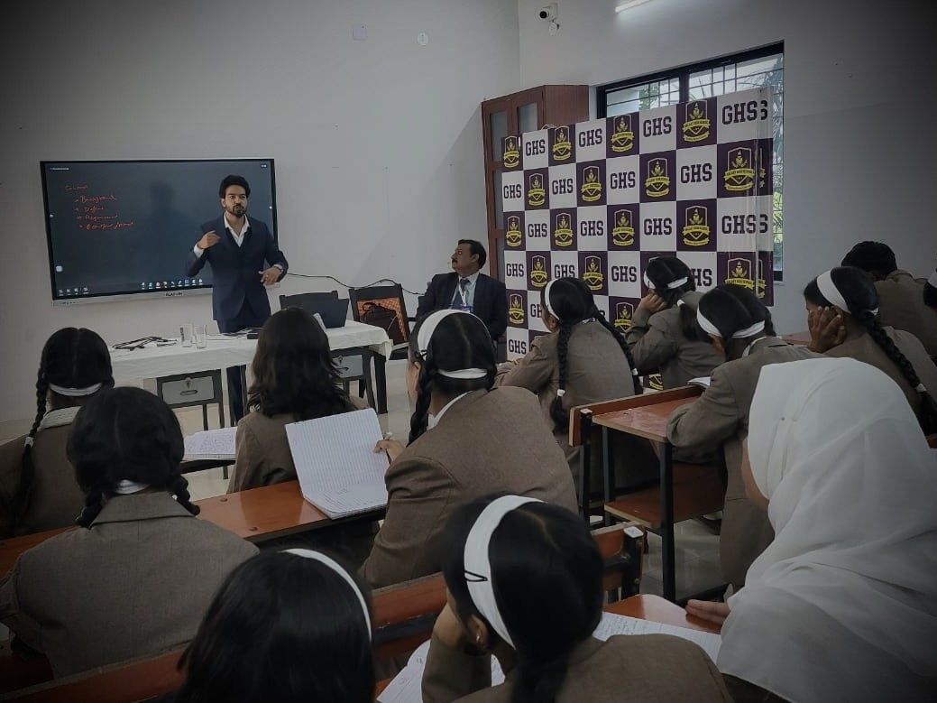 Afsar delivering a workshop